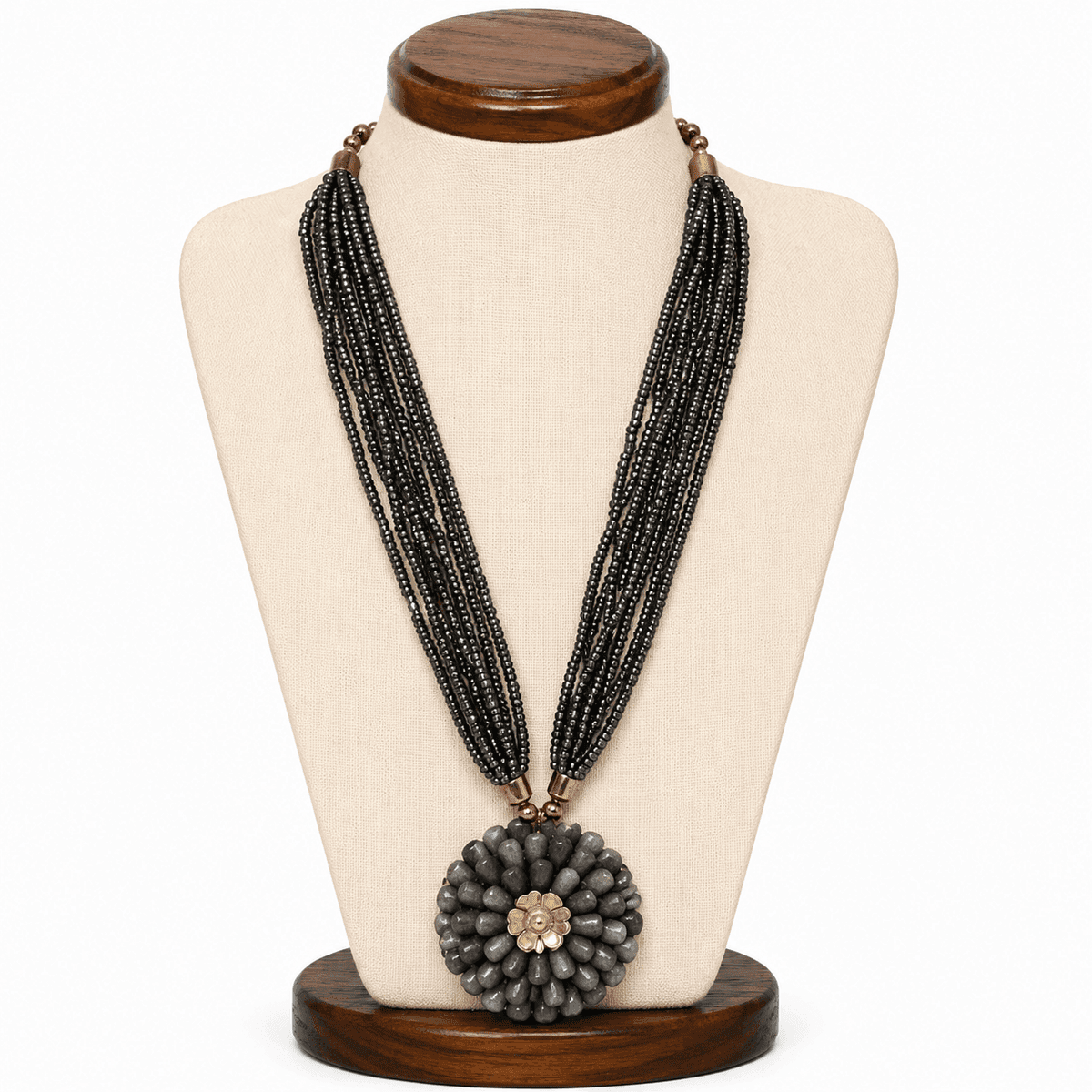 Emerald Blossom Statement Necklace