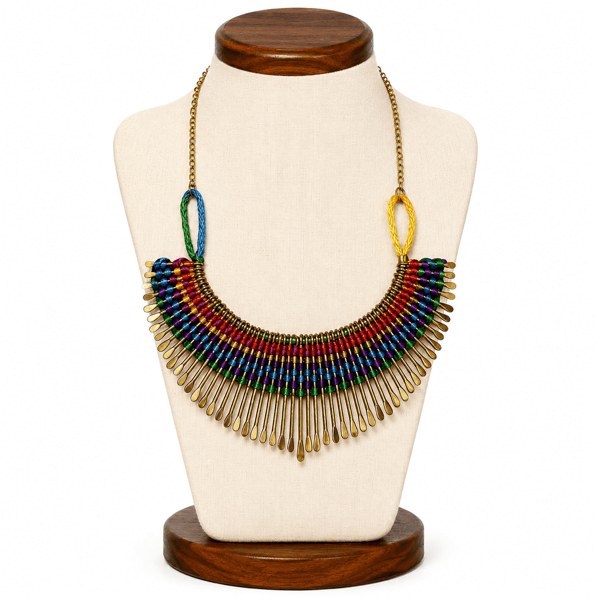 Rainbow Loom Statement Necklace