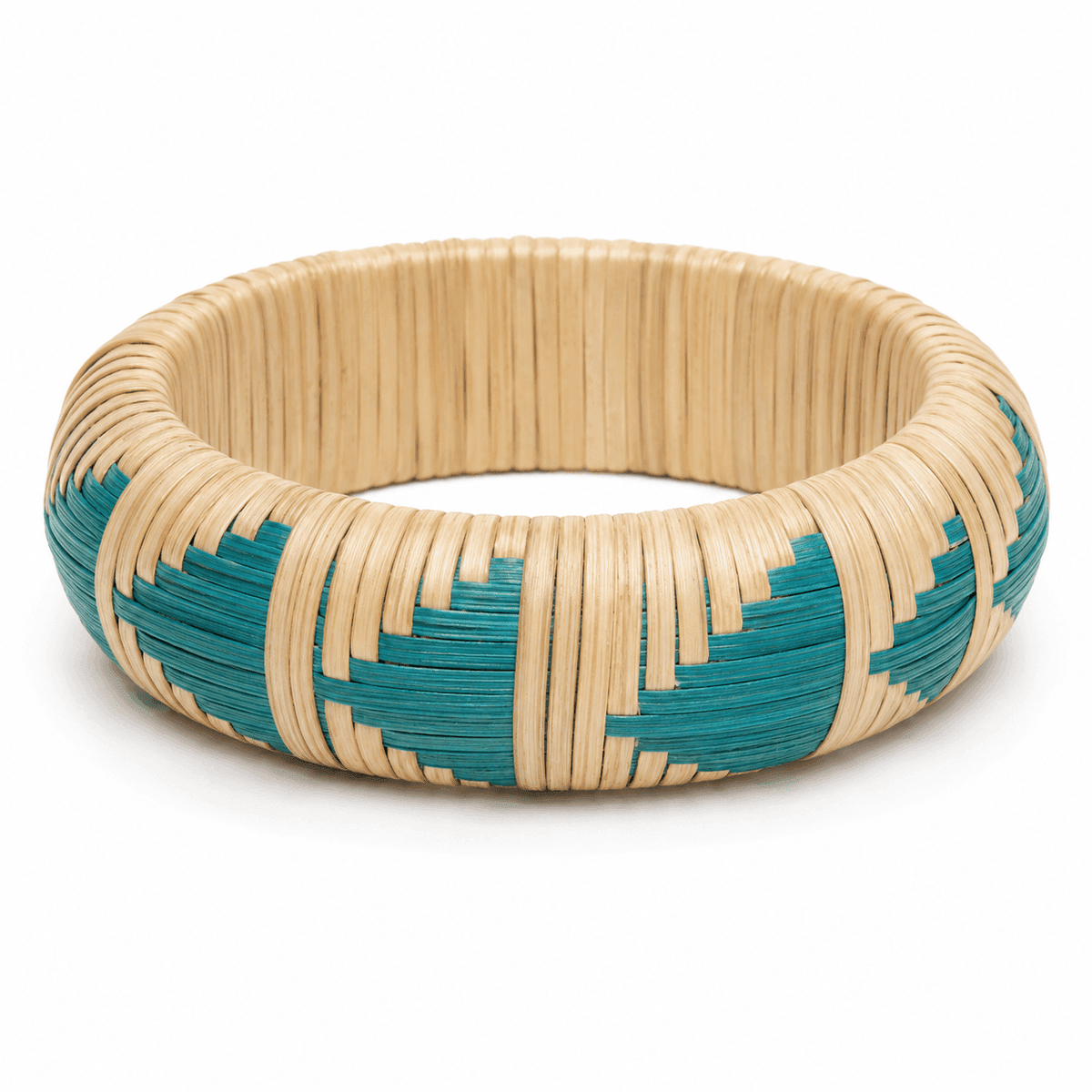 Lagoon Weave Raffia Bangle