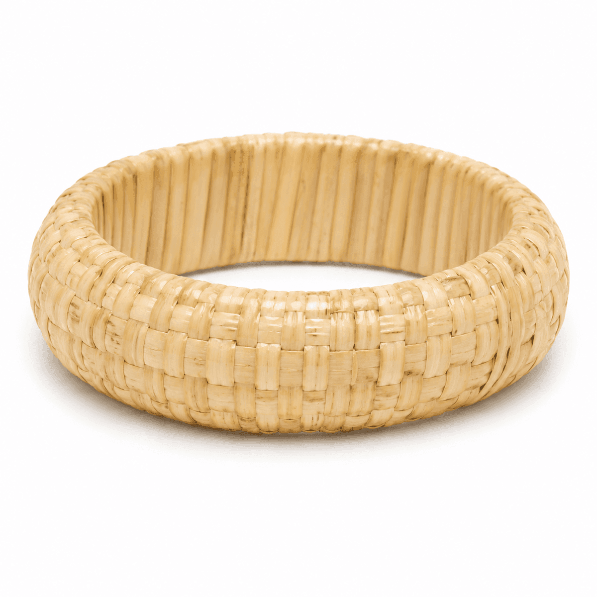 Ivory Basket Weave Bangle