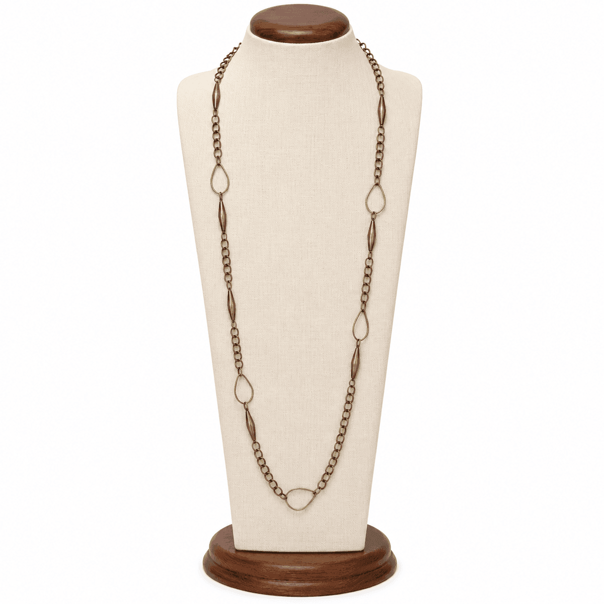 Heritage Bronze Link Long Necklace