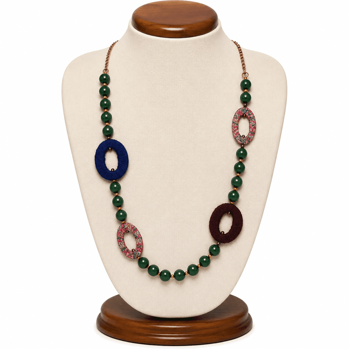 Emerald Mosaic Statement Necklace