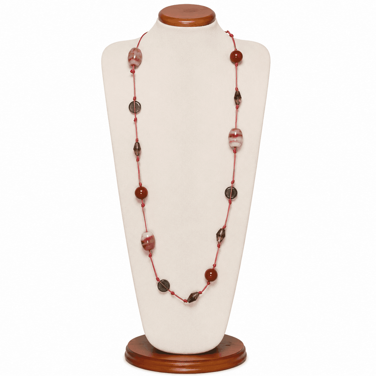 Ruby Mist Opera Necklace