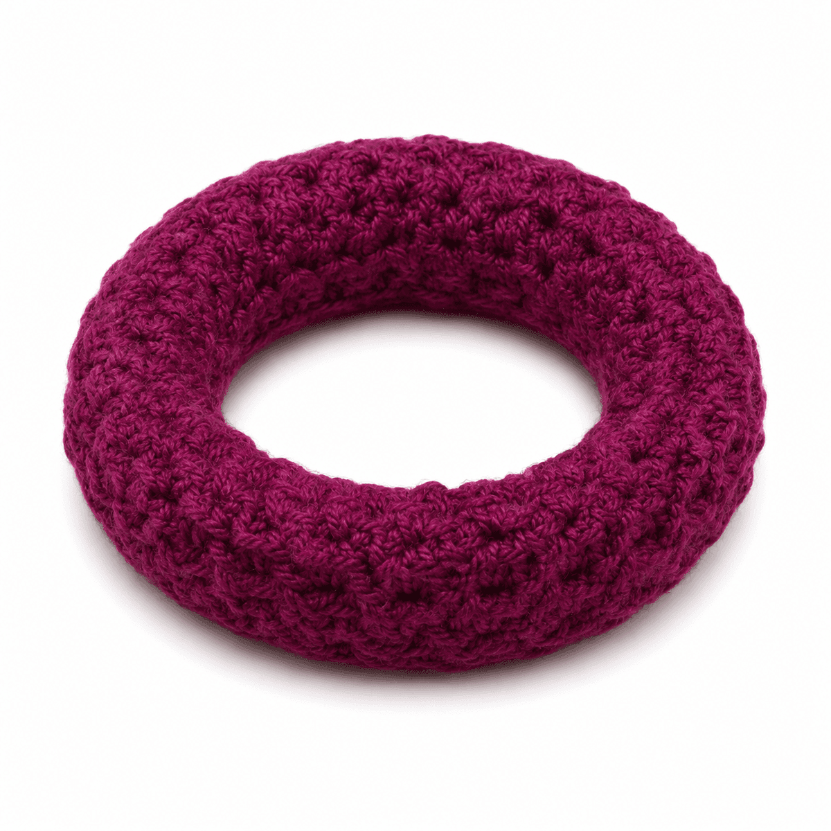 Berry Bloom Crochet Bangle