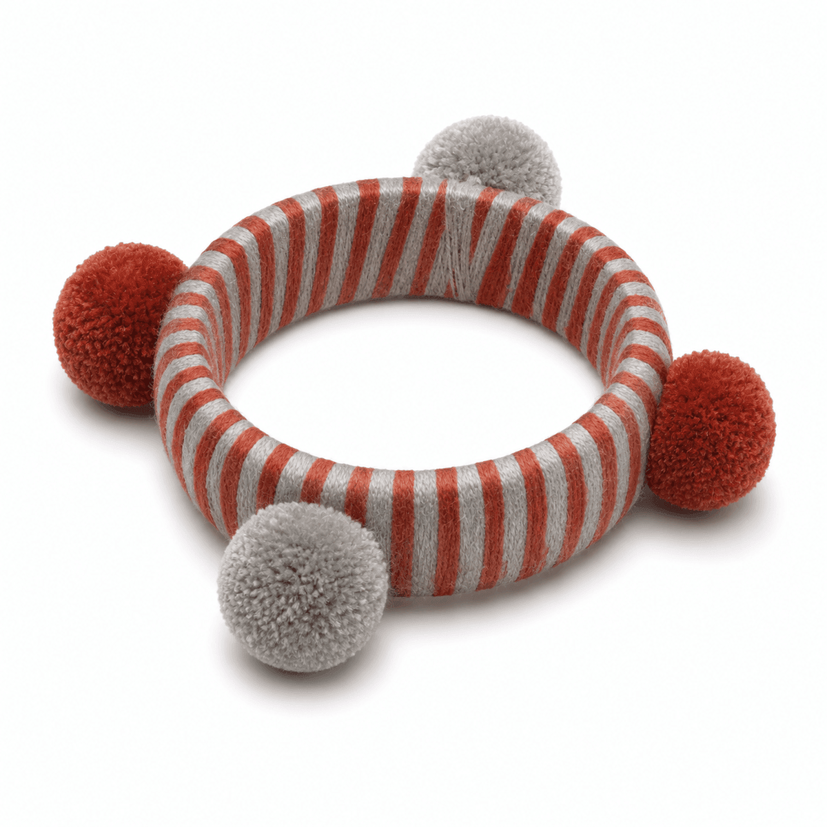 Rust & Mist Pom-Pom Bangle