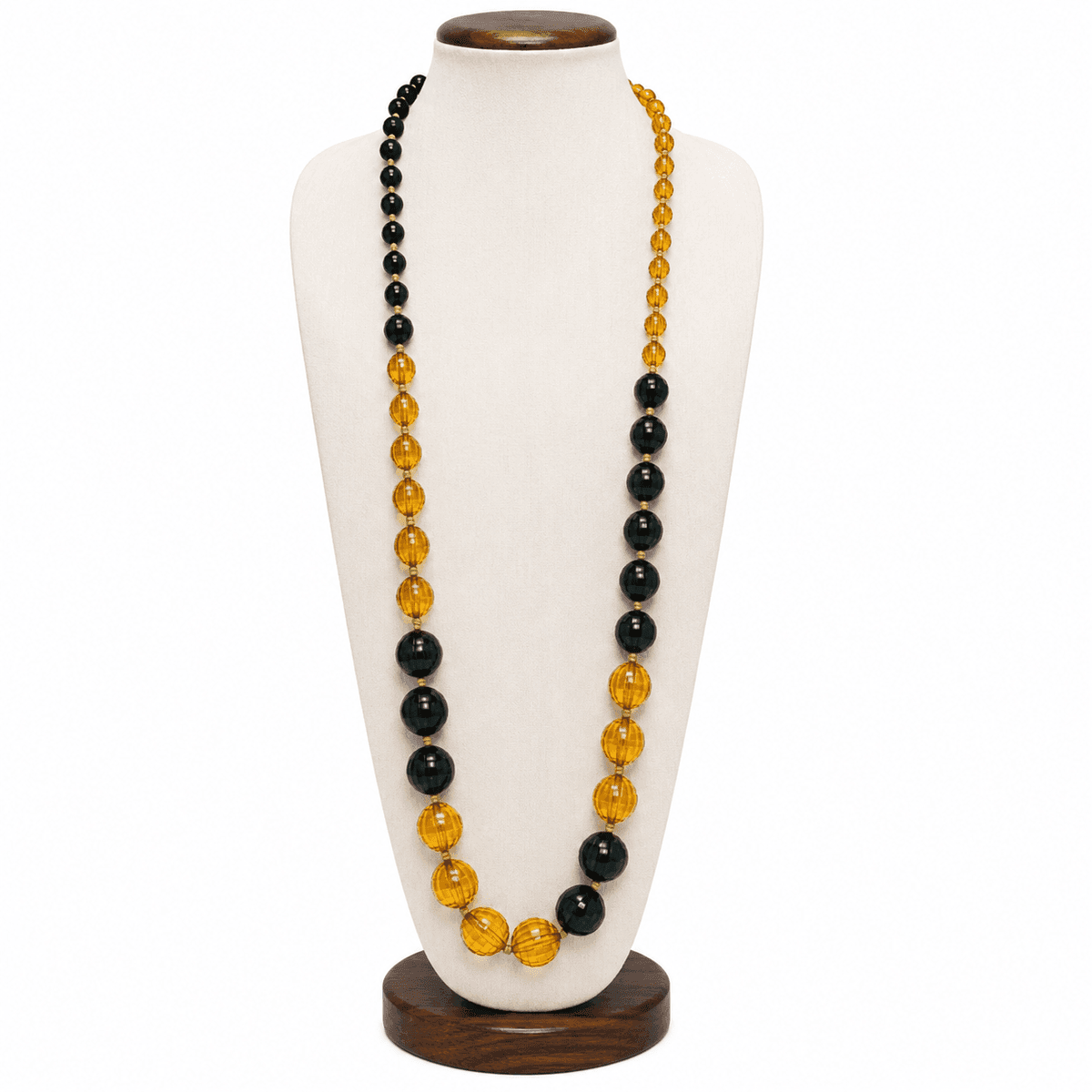 Golden Eclipse Opera Necklace
