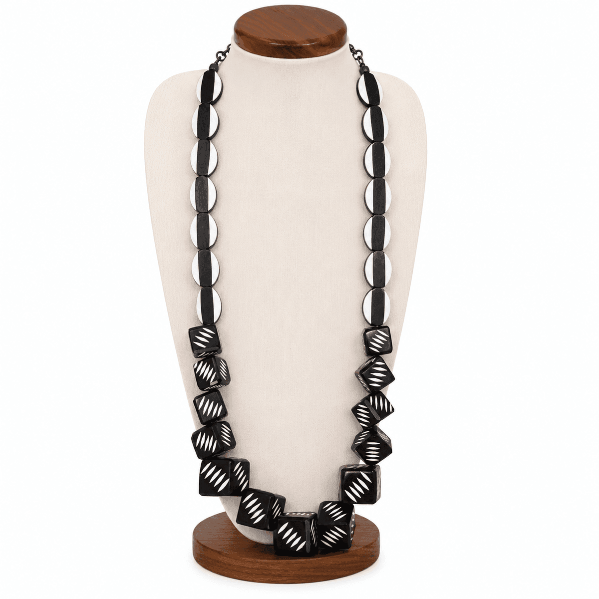 Noir Geo Cube Necklace