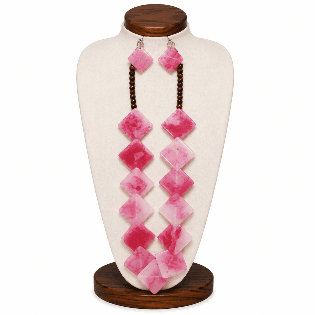 Blush Mosaic Statement Necklace