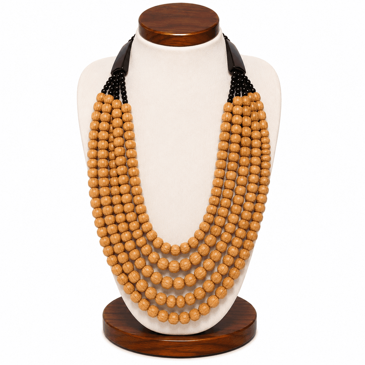 Terra Rustic Multi-Strand Bead Necklace