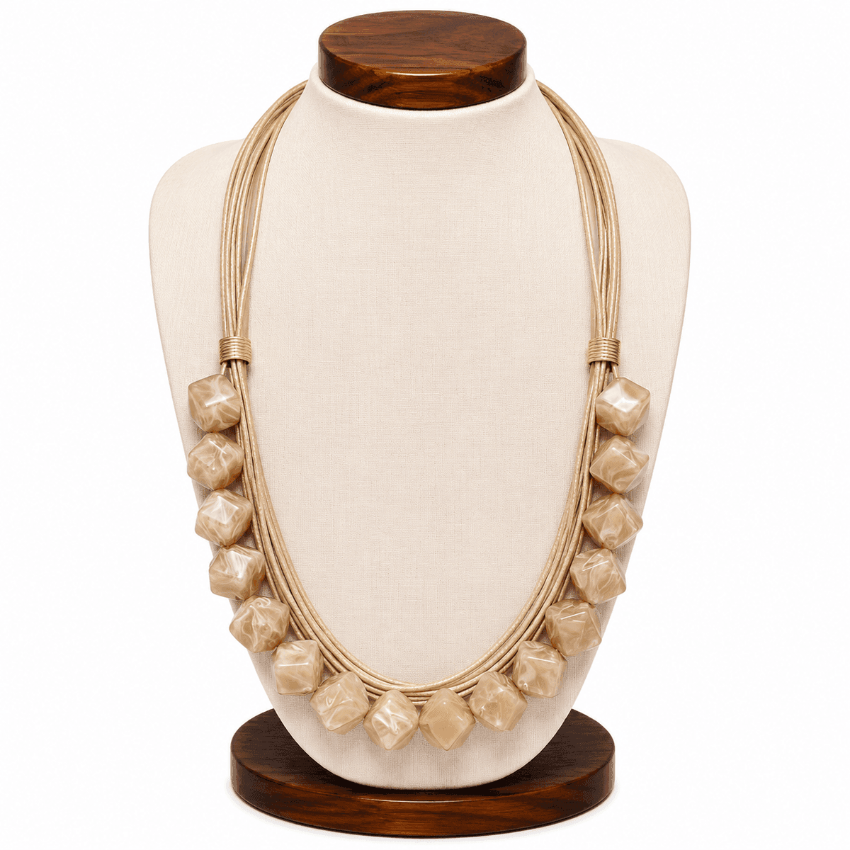 Champagne Cube Harmony Necklace