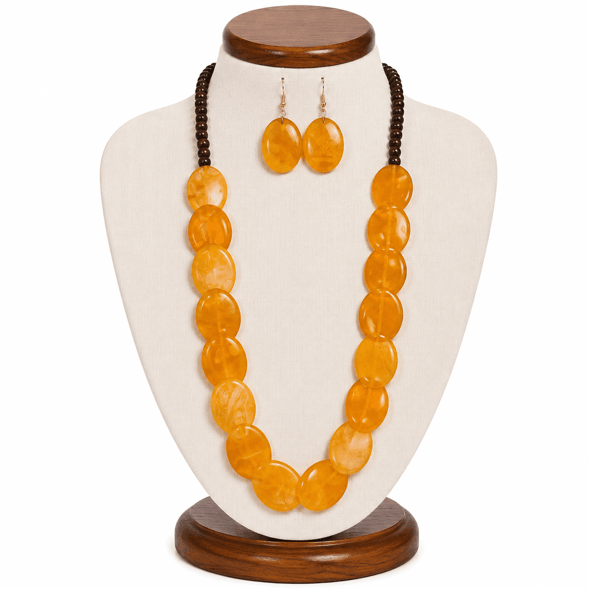 Golden Amber Necklace Set