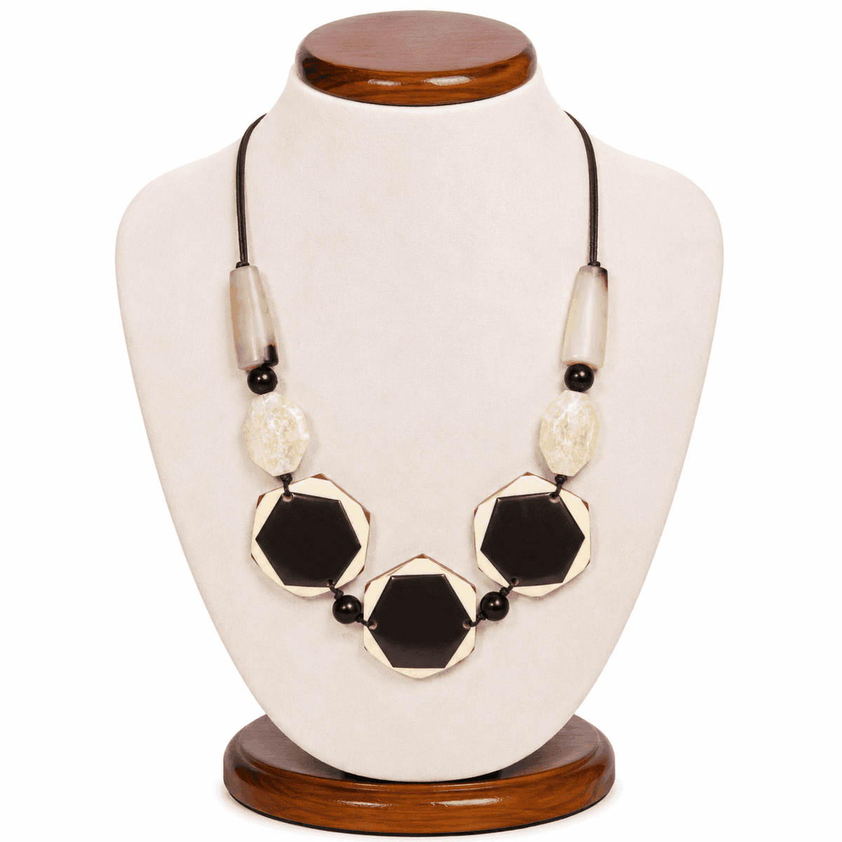 Midnight Hexa Statement Necklace