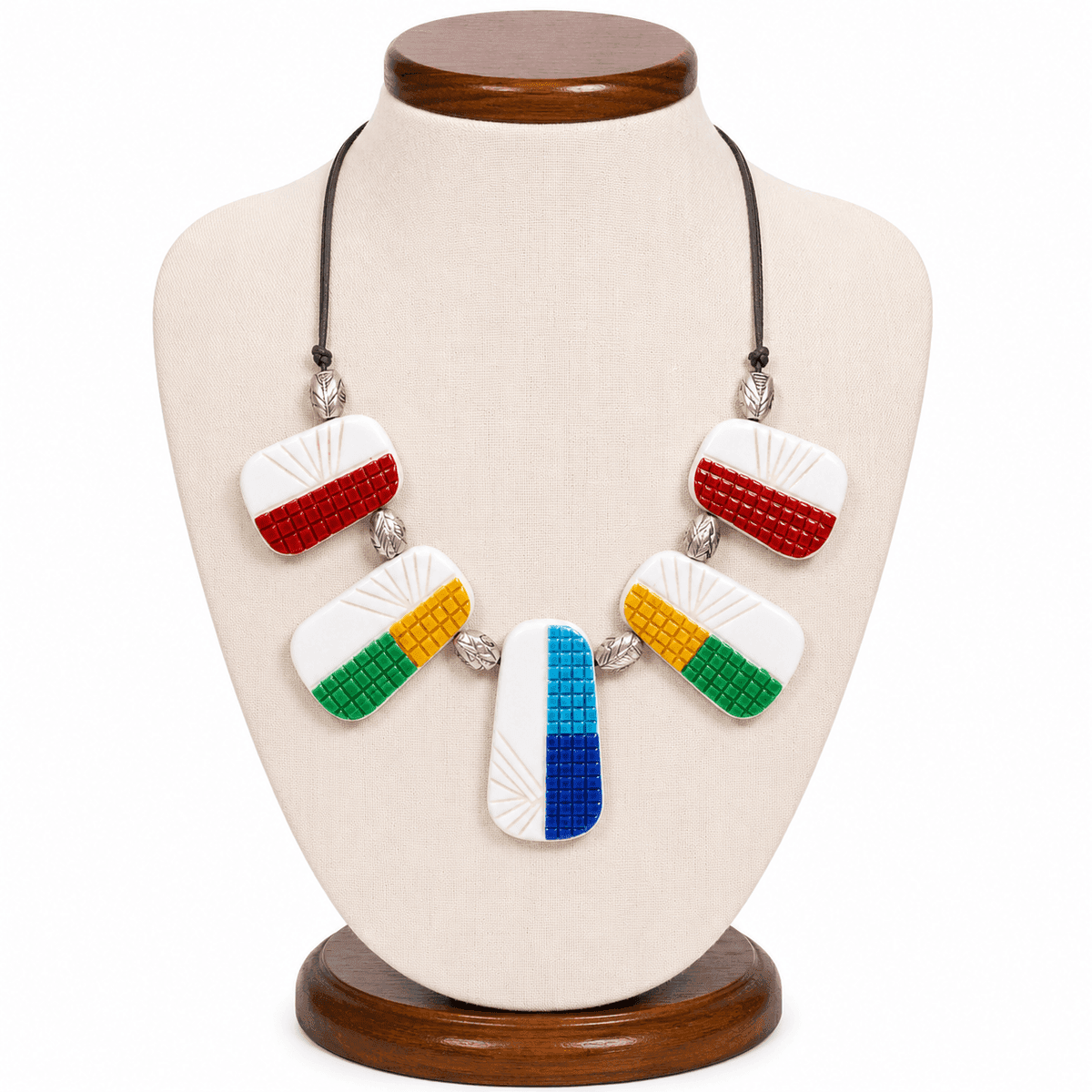 Mosaic Spectrum Statement Necklace