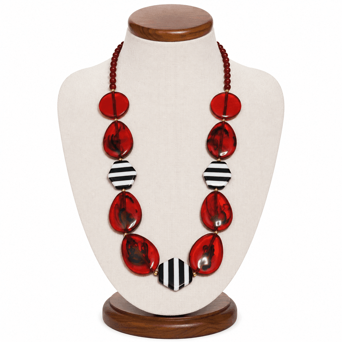 Crimson Noir Statement Necklace