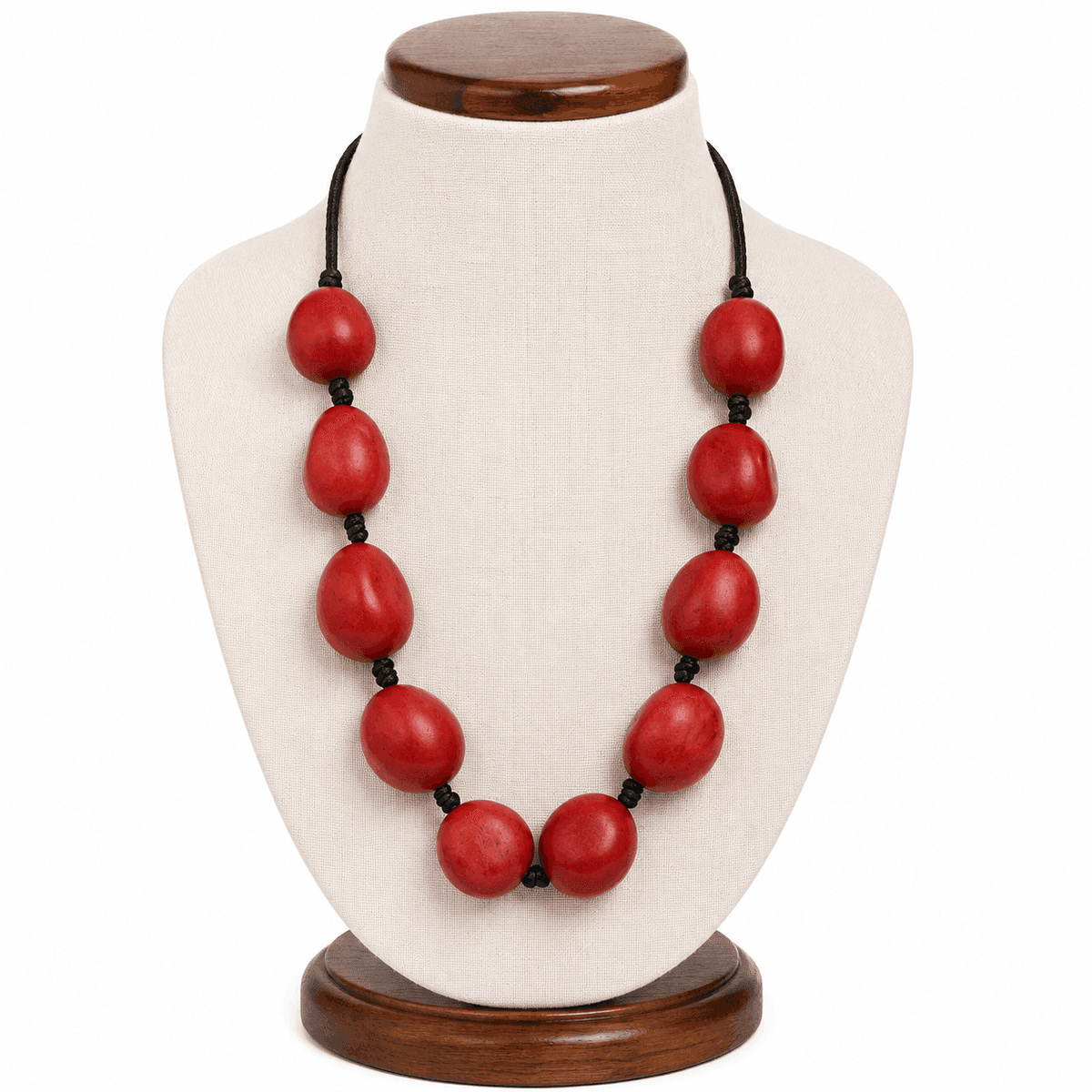 Ruby Pebble Statement Necklace
