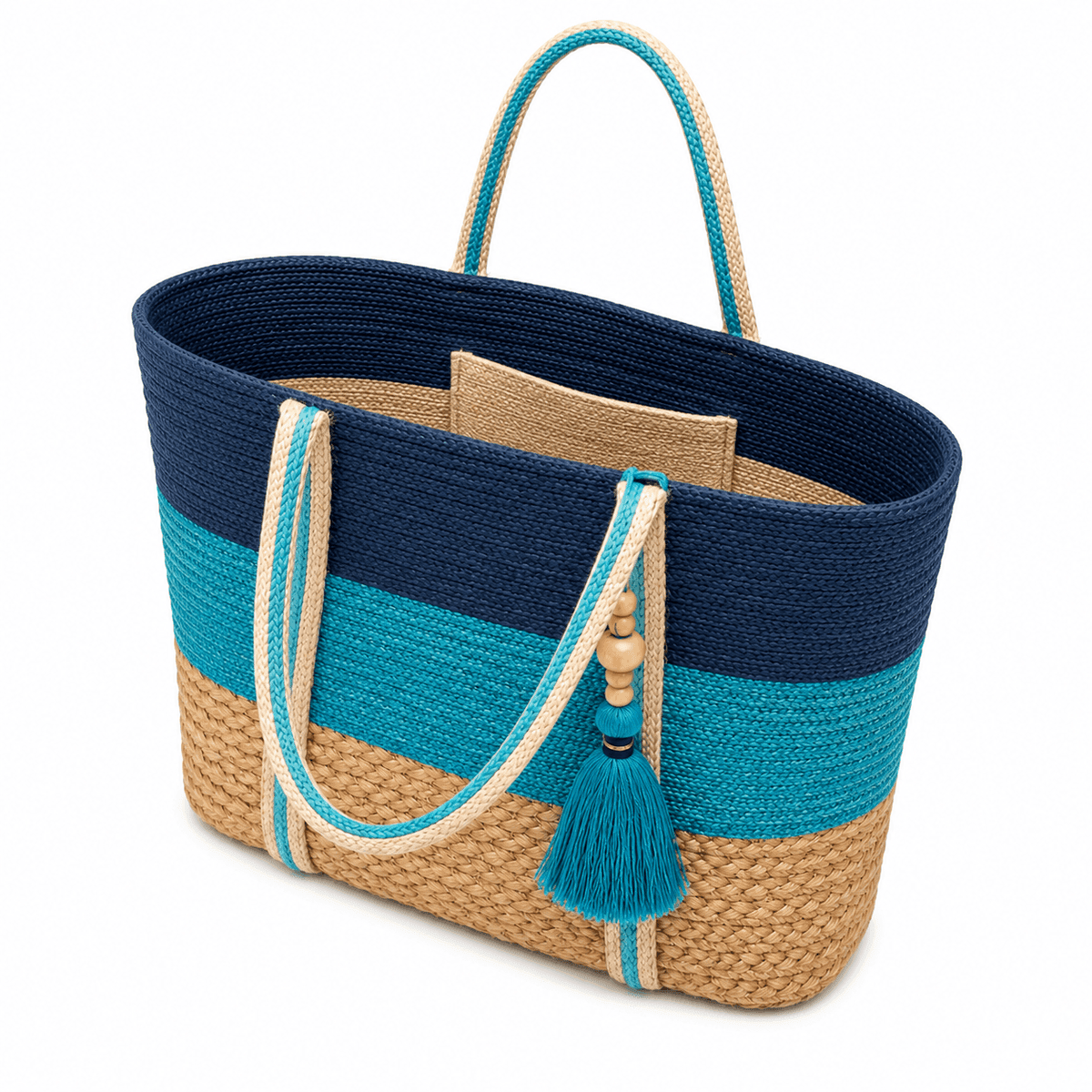 Sunset Glow Jute Tote