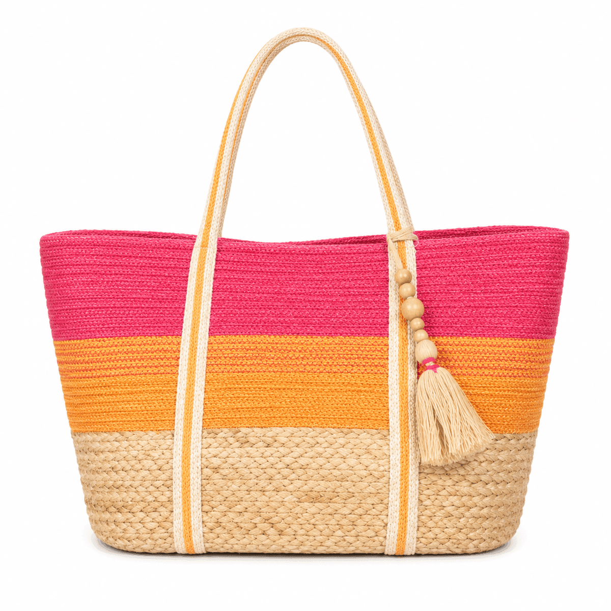 Sunset Glow Jute Tote