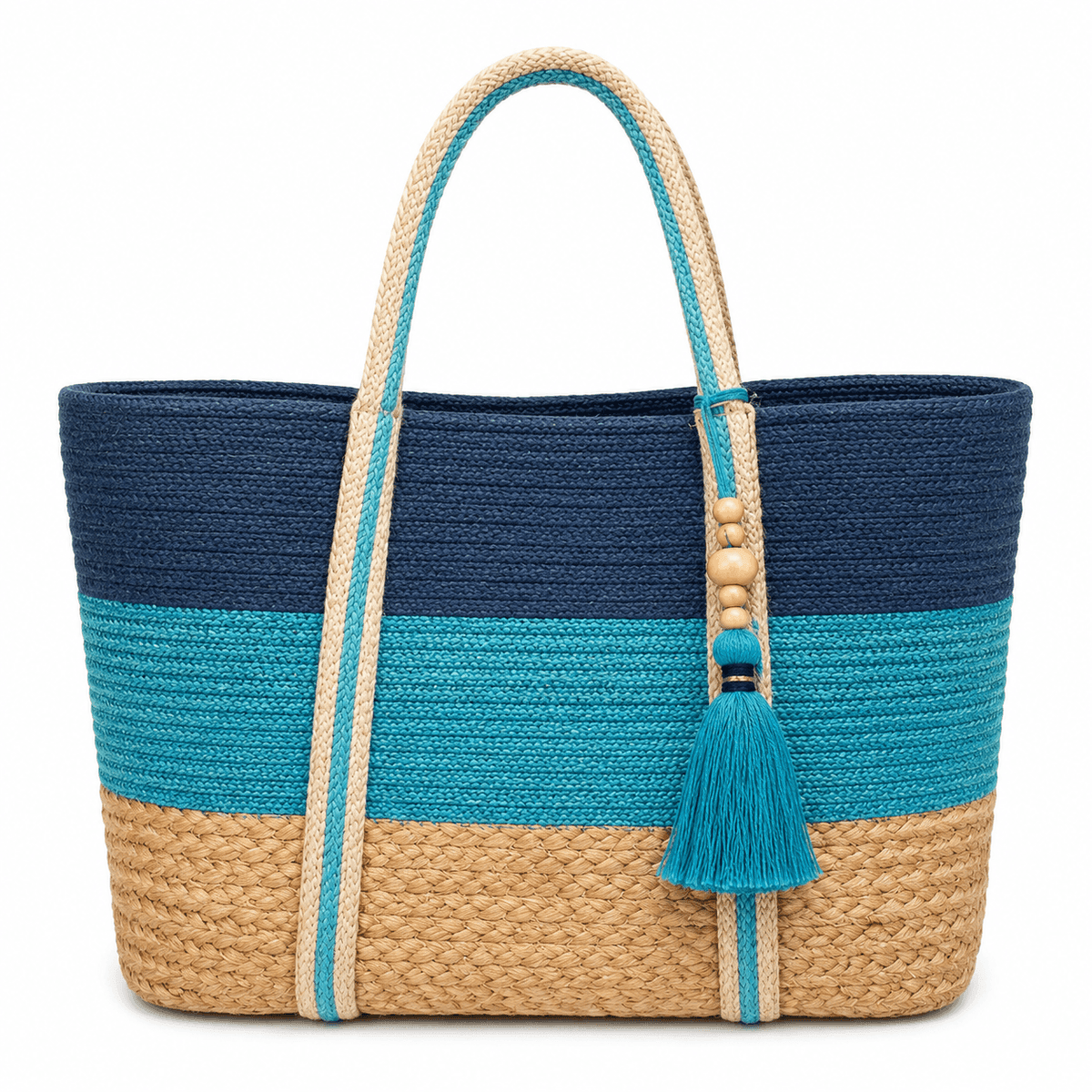 Sunset Glow Jute Tote