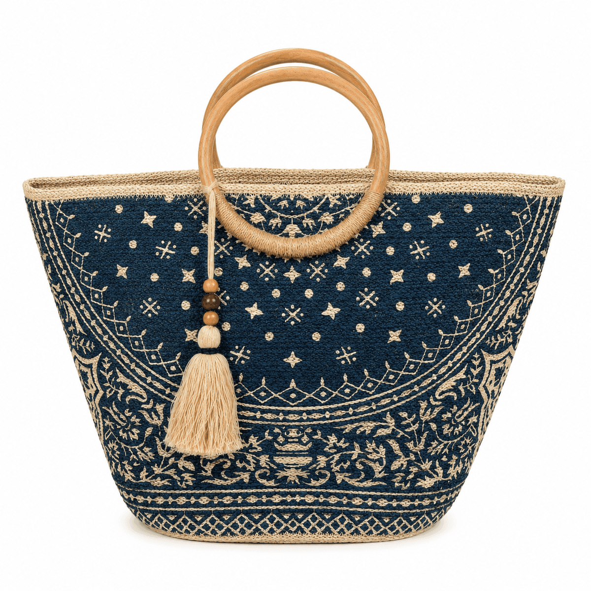 Indigo Heritage Bamboo Tote