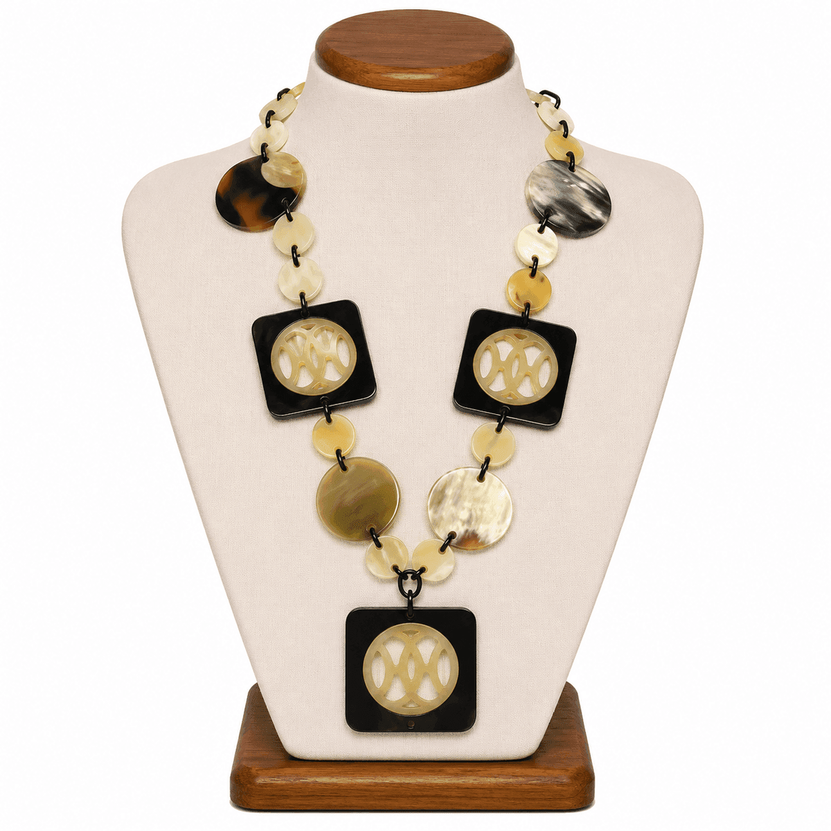 Heritage Mosaic Horn Statement Necklace