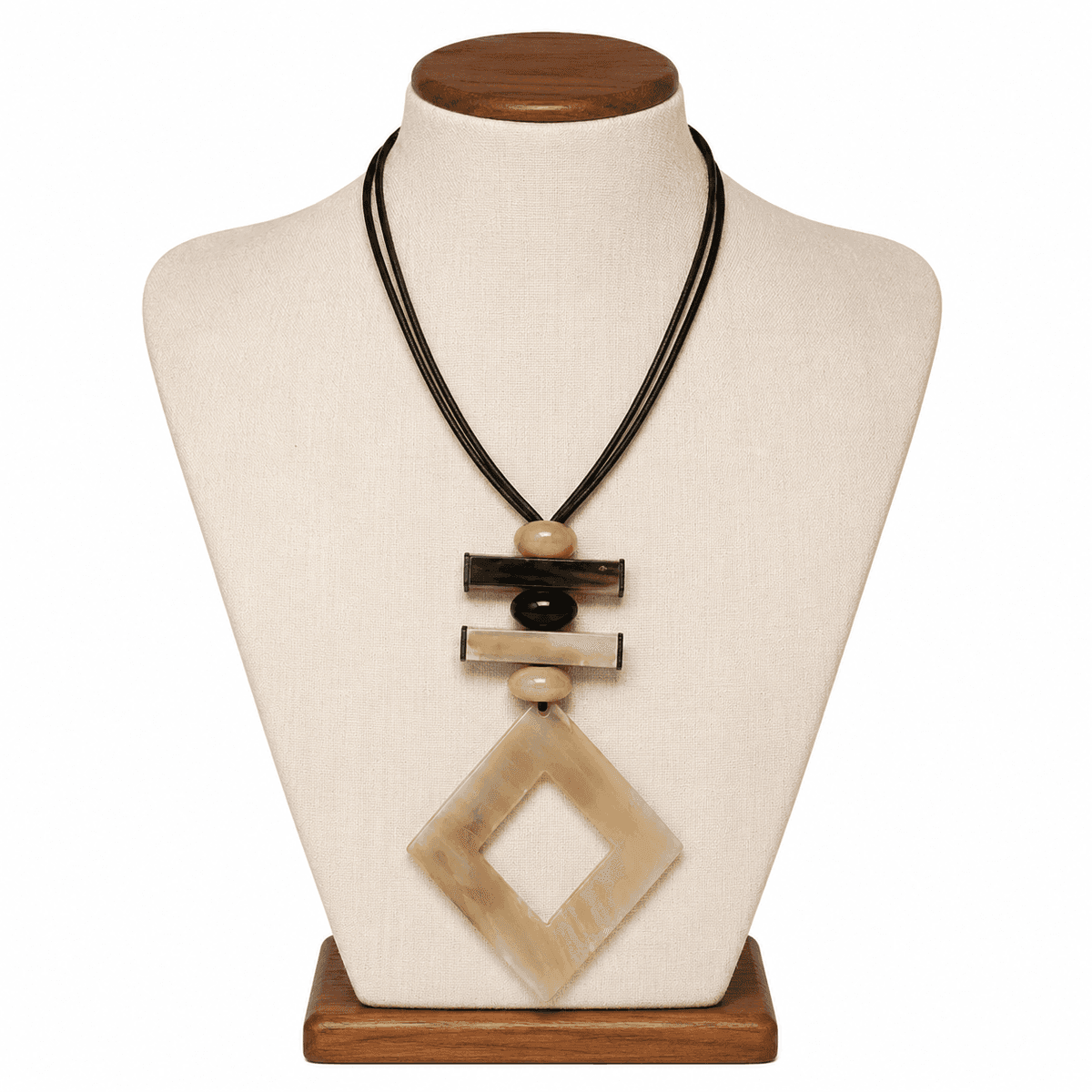 Geo Essence Horn Pendant Necklace