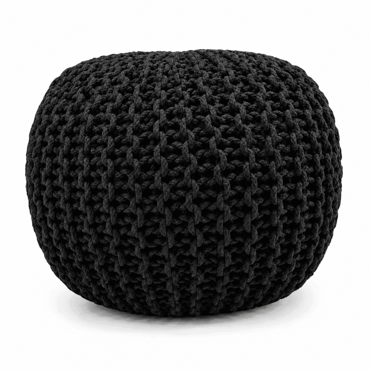 Ocean Breeze Knitted Pouf