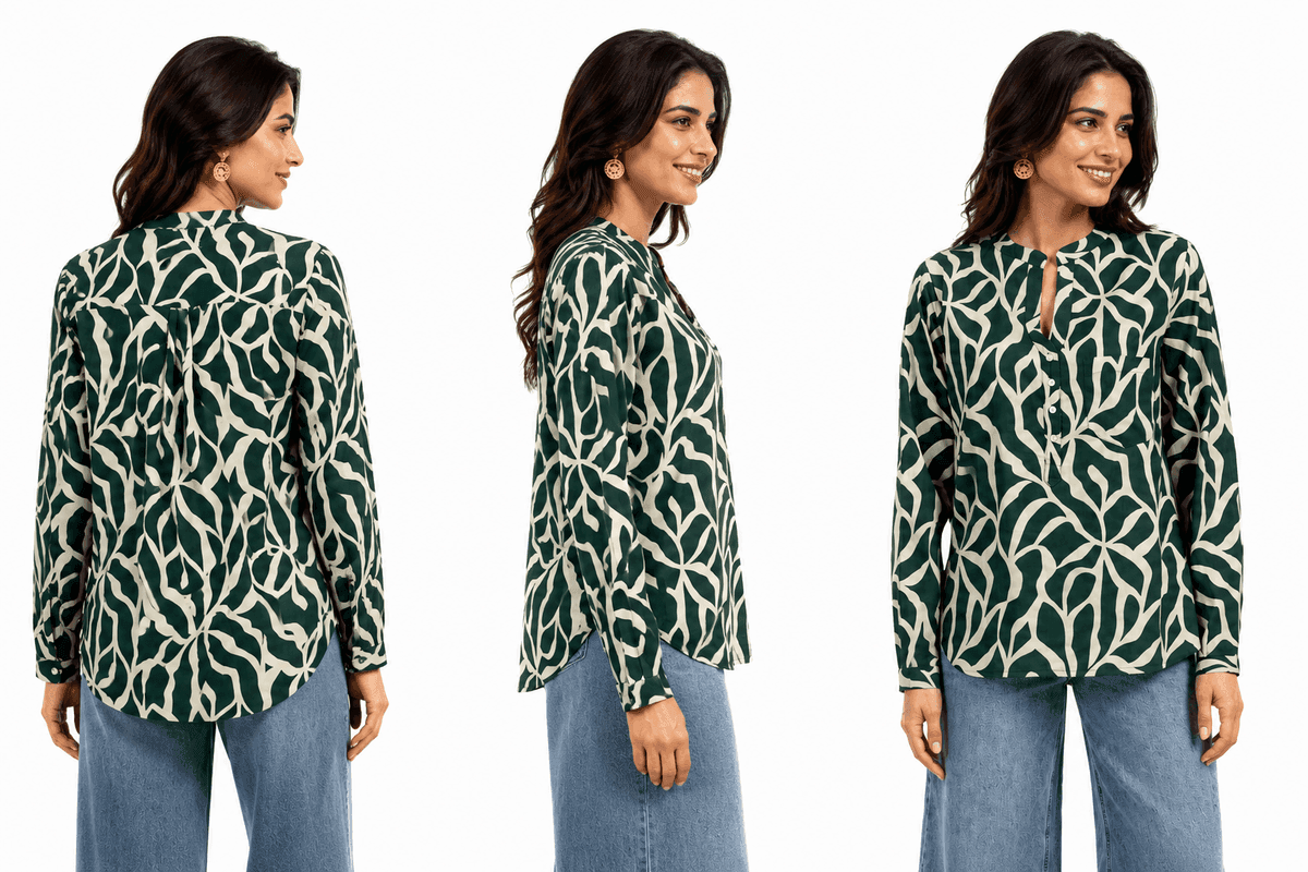 Flor Bleu Cotton Tunic