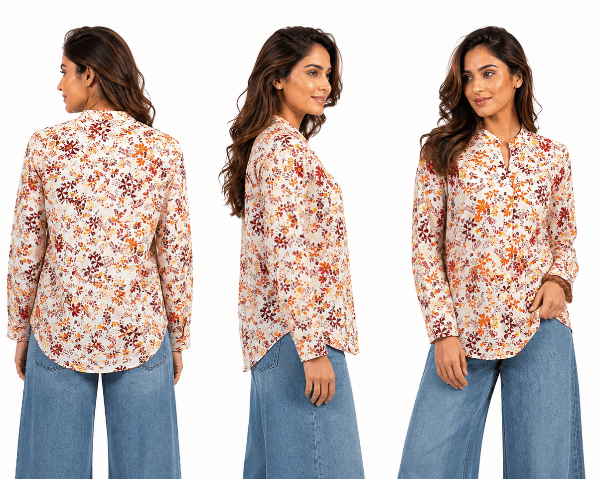 Flor del Sol Rose Cotton Tunic