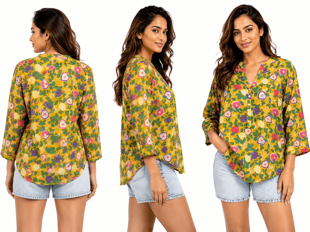 Granada Jaune Cotton Tunic