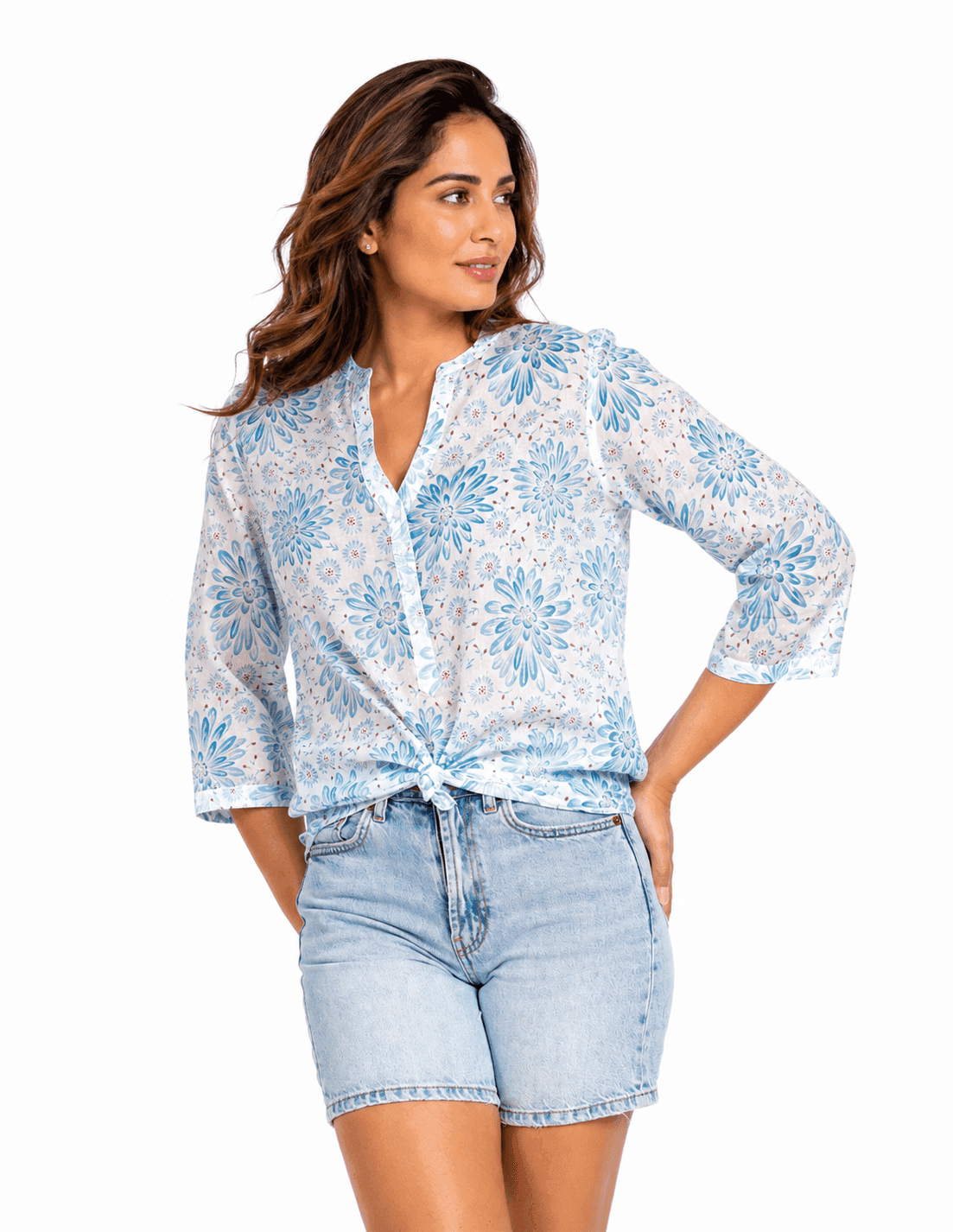 Laurier Bleu Cotton Tunic