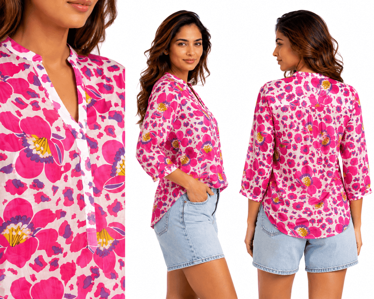 Petales Rose Cotton Tunic