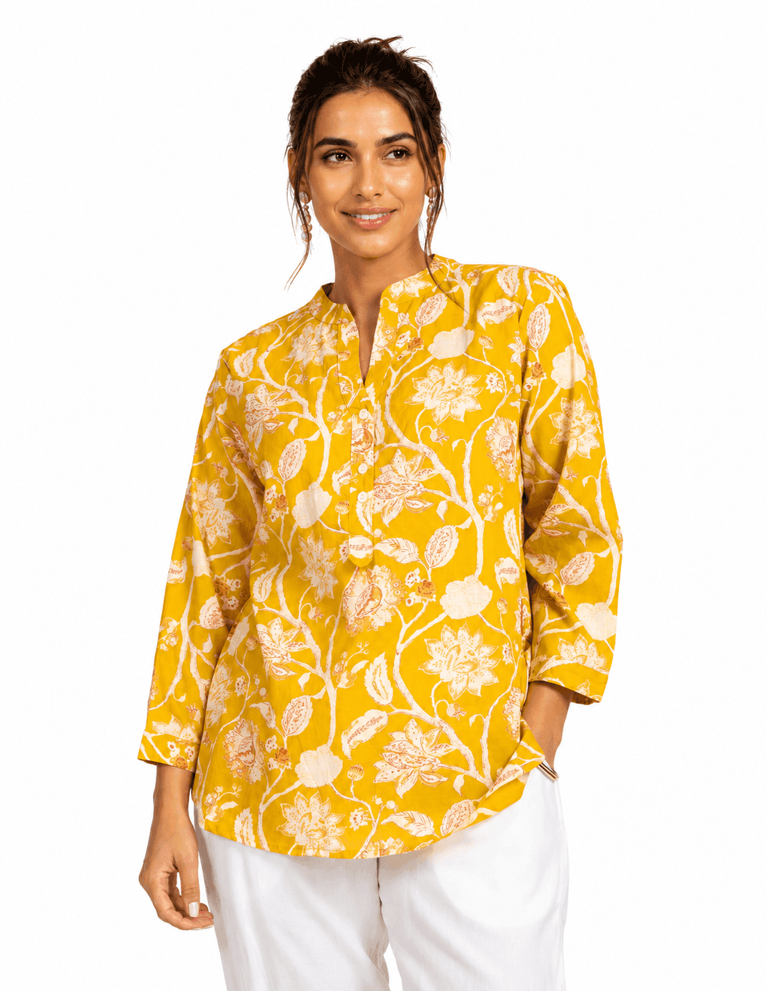 Baobelle Jaune Cotton Tunic