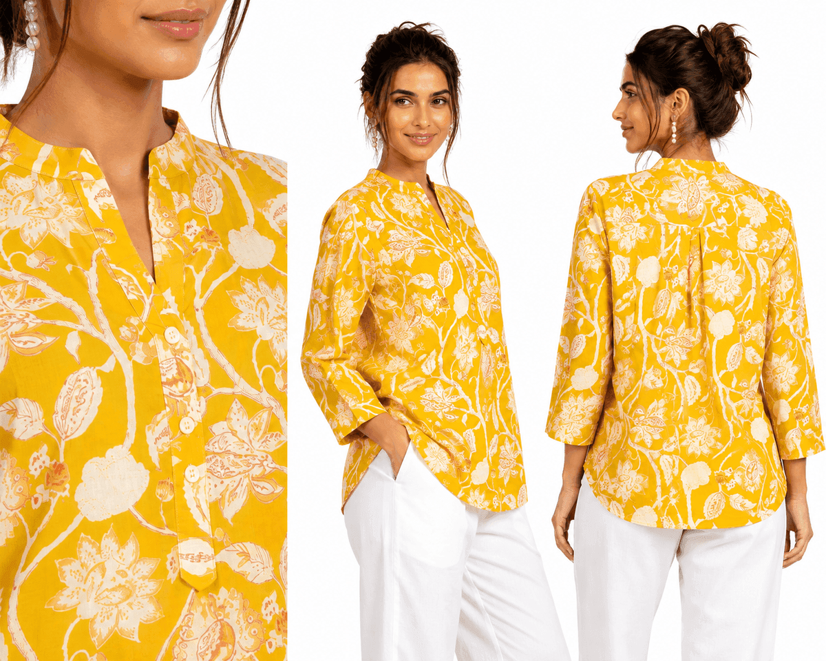 Baobelle Jaune Cotton Tunic