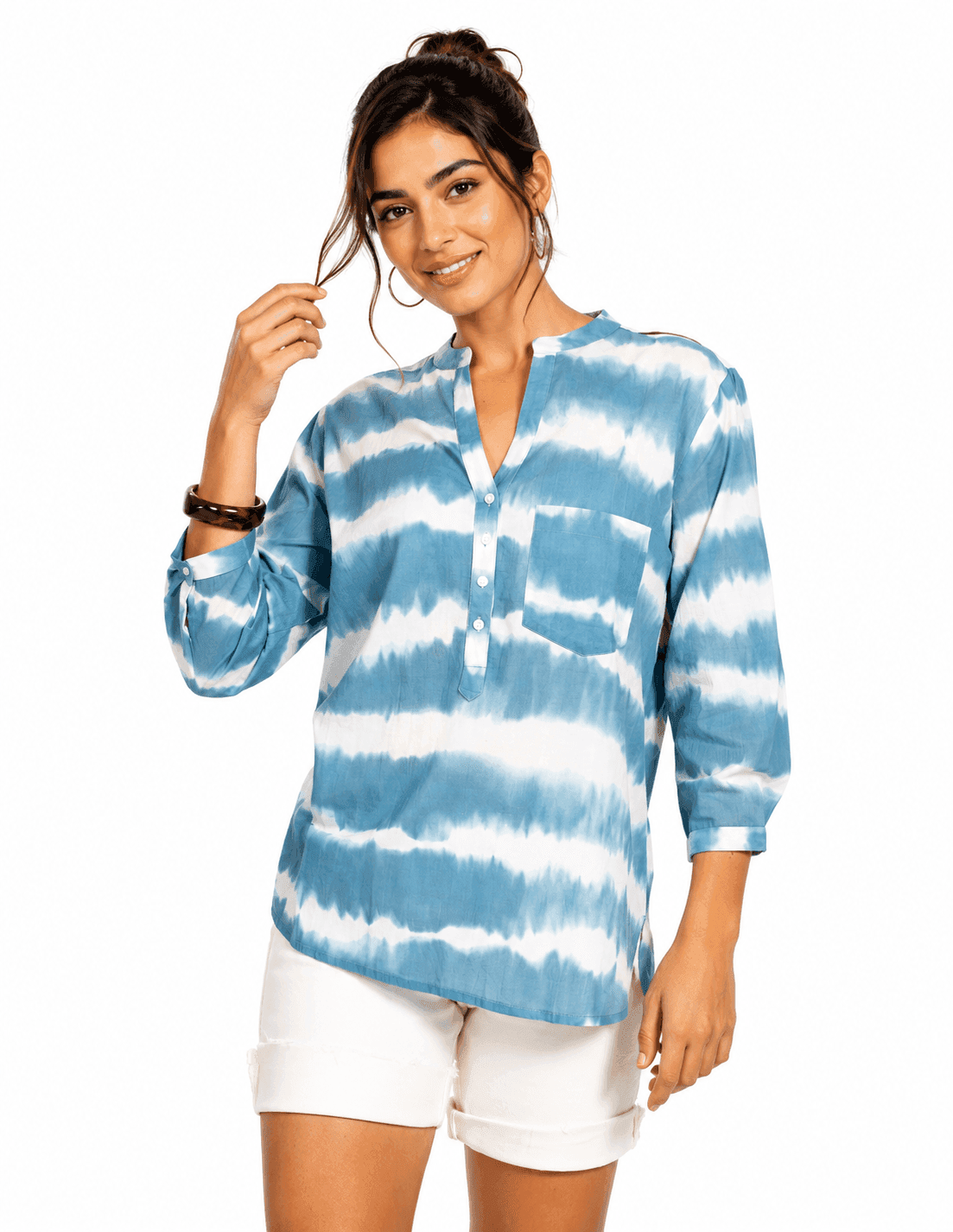 Dye Bleu Cotton Tunic