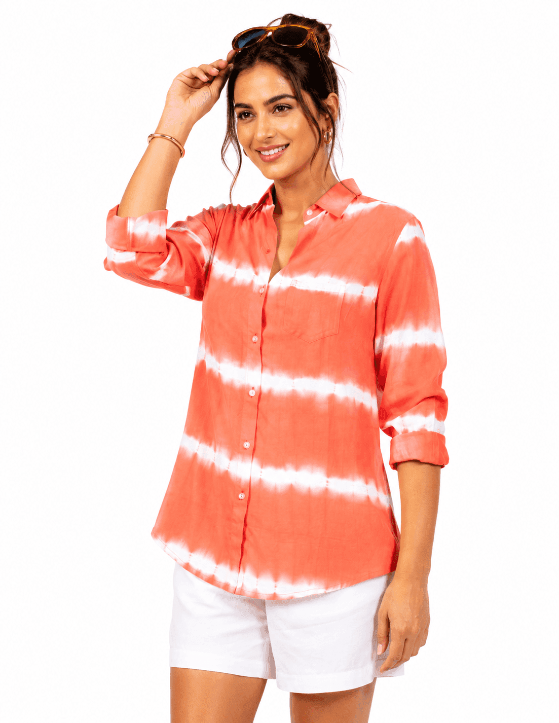 Tie & Dye Corail Cotton Tunic