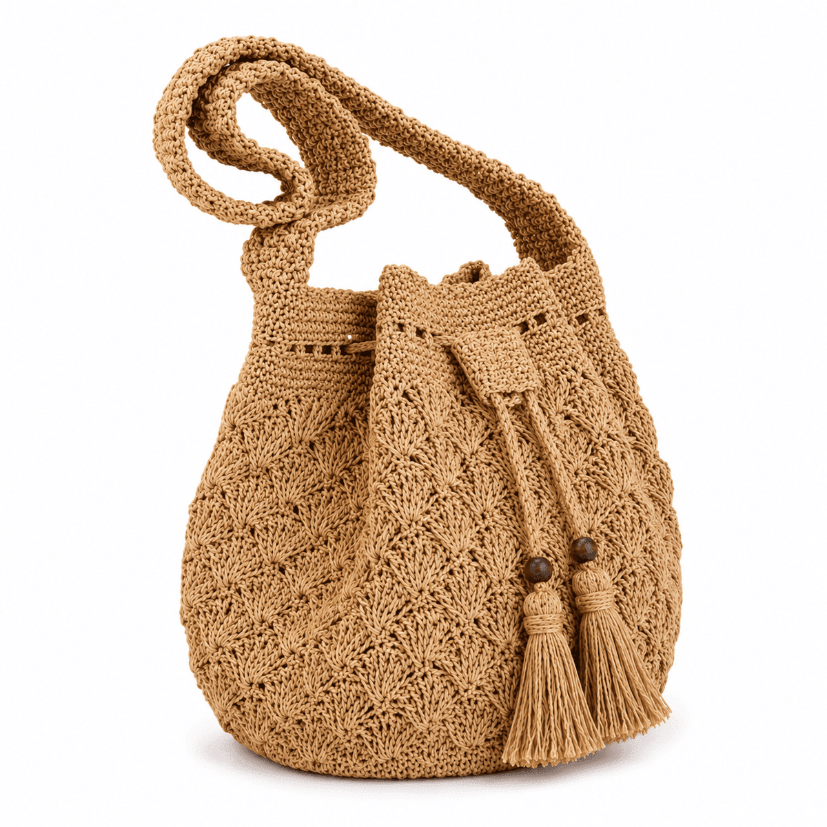 Sahara Crochet Bucket Bag