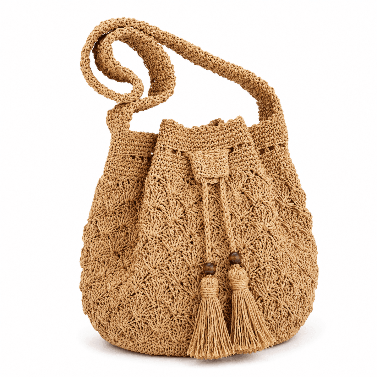 Sahara Crochet Bucket Bag