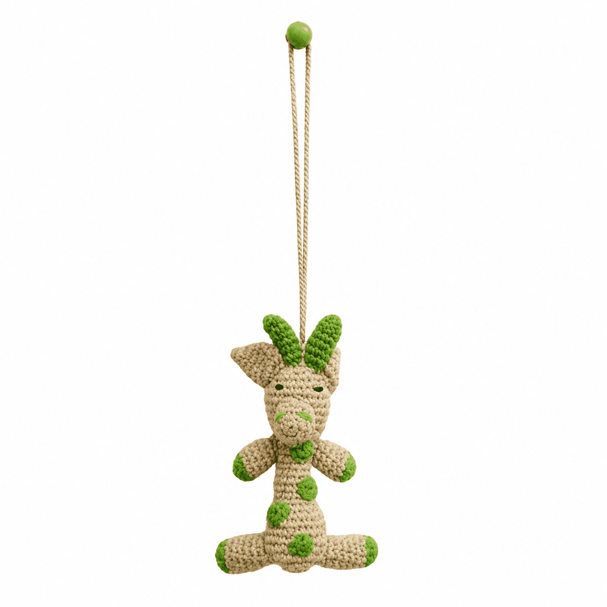 Handcrafted Crochet Giraffe Magnet Bag Charm