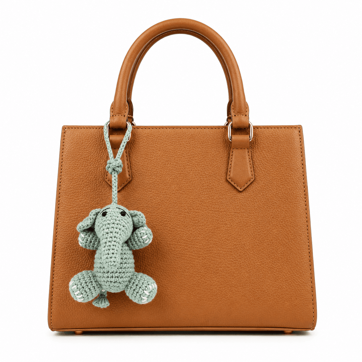 Crochet Elephant Bag Charm