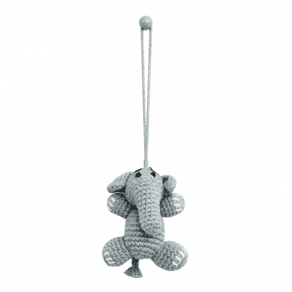 Crochet Elephant Bag Charm