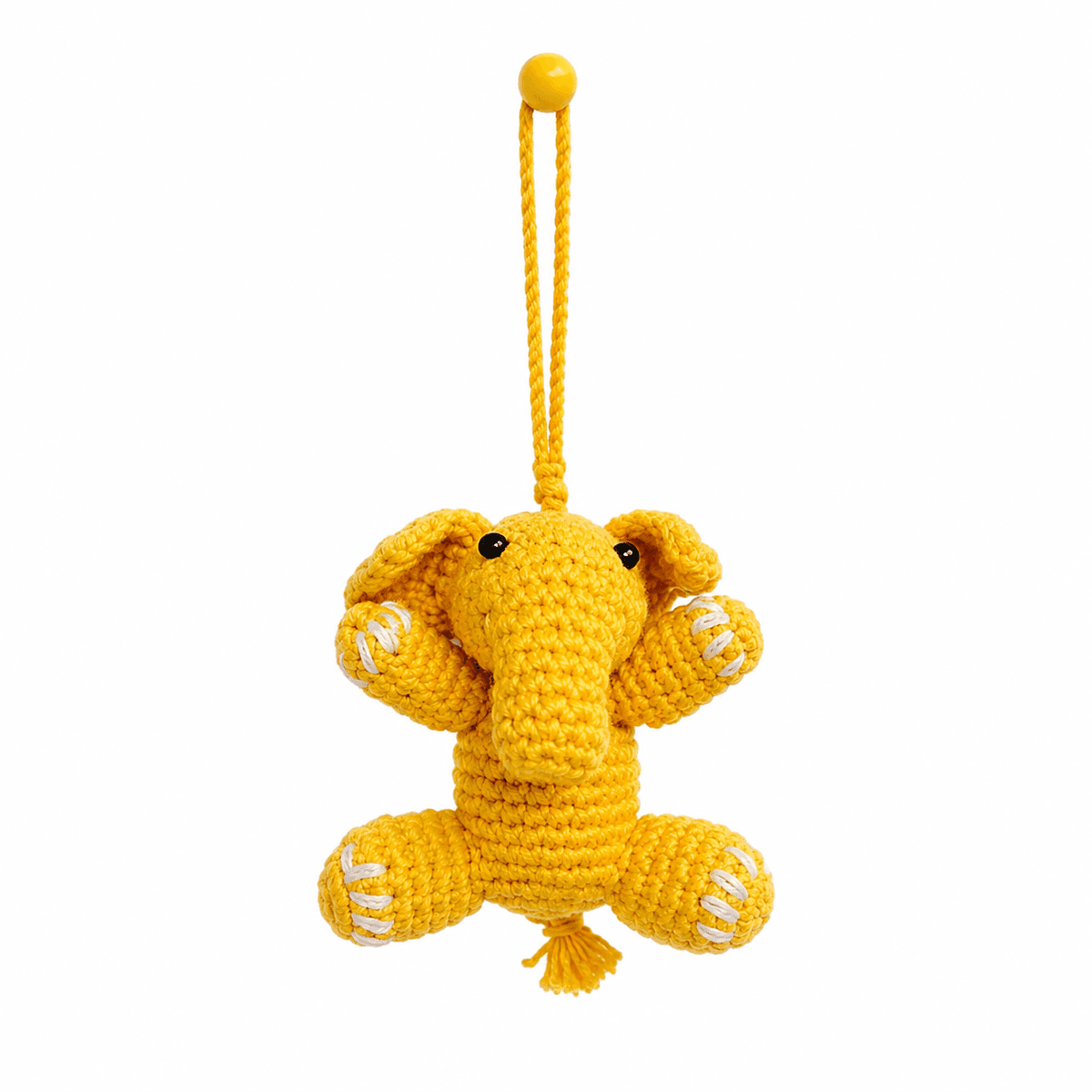 Crochet Elephant Bag Charm