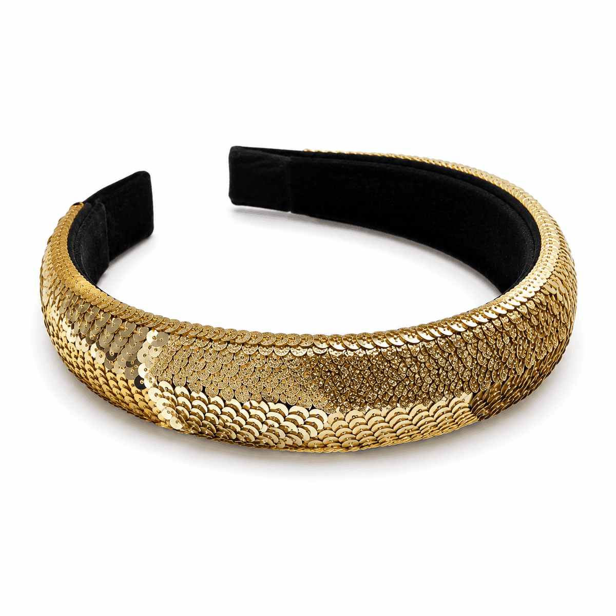 Gilded Chevron Sequin Headband