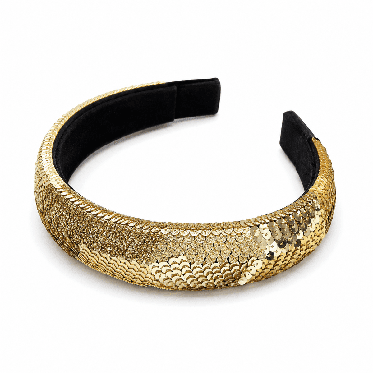 Gilded Chevron Sequin Headband