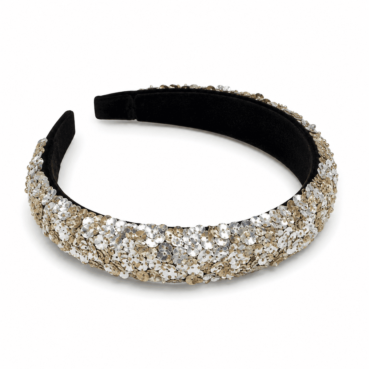 Champagne Pearl Sequin Headband