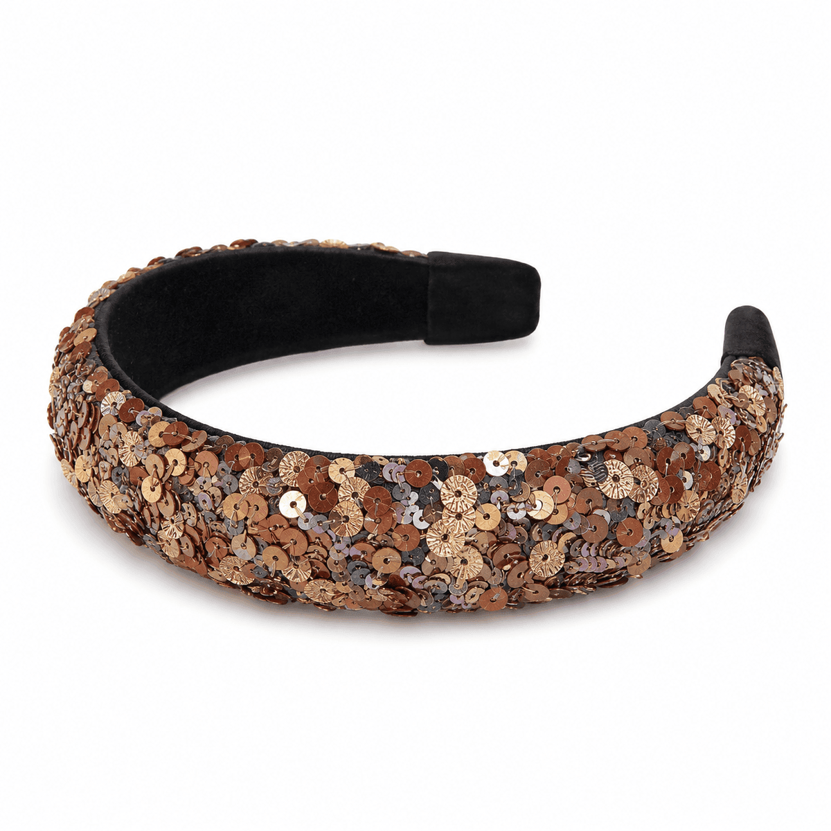 Bronze Luxe Sequin Headband