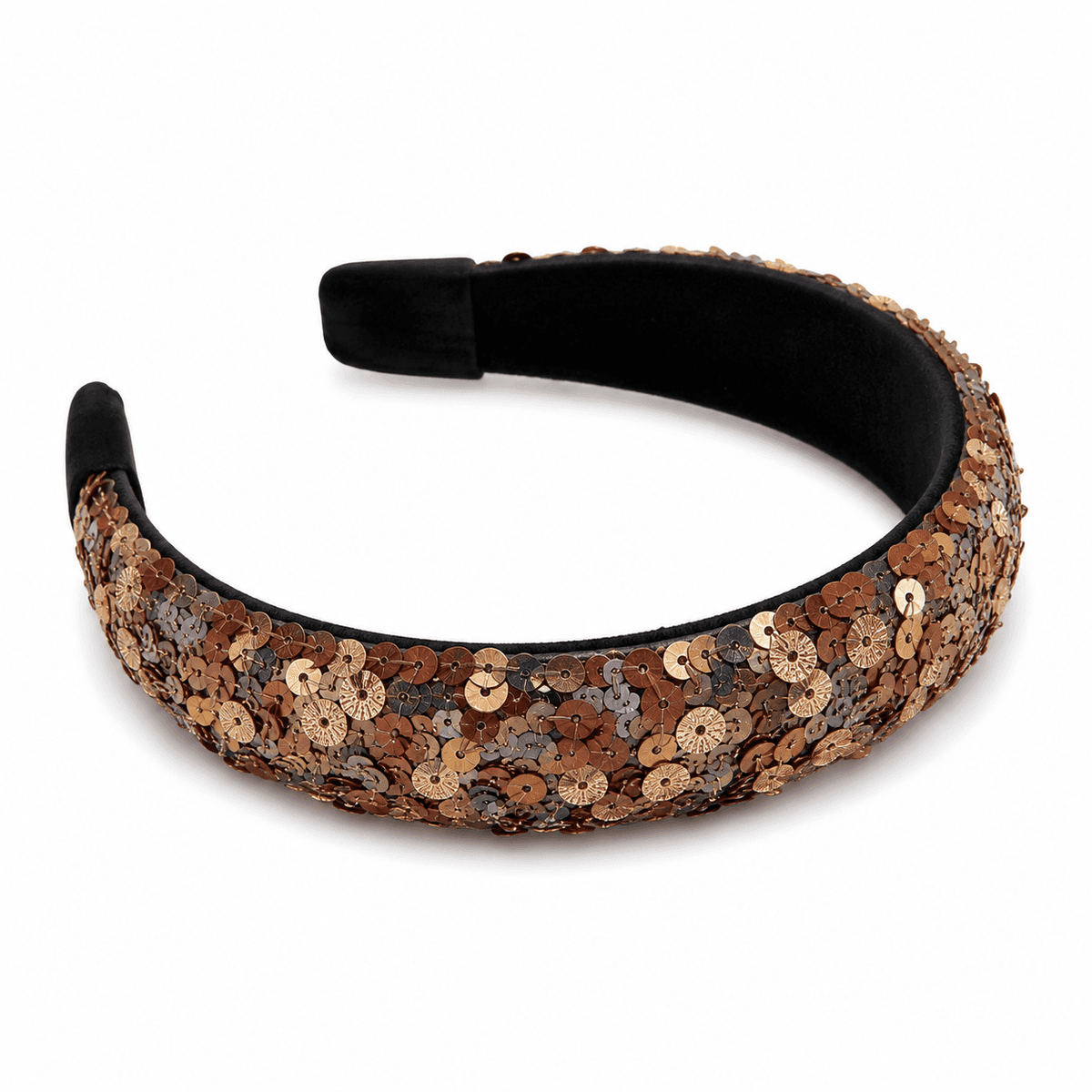 Bronze Luxe Sequin Headband