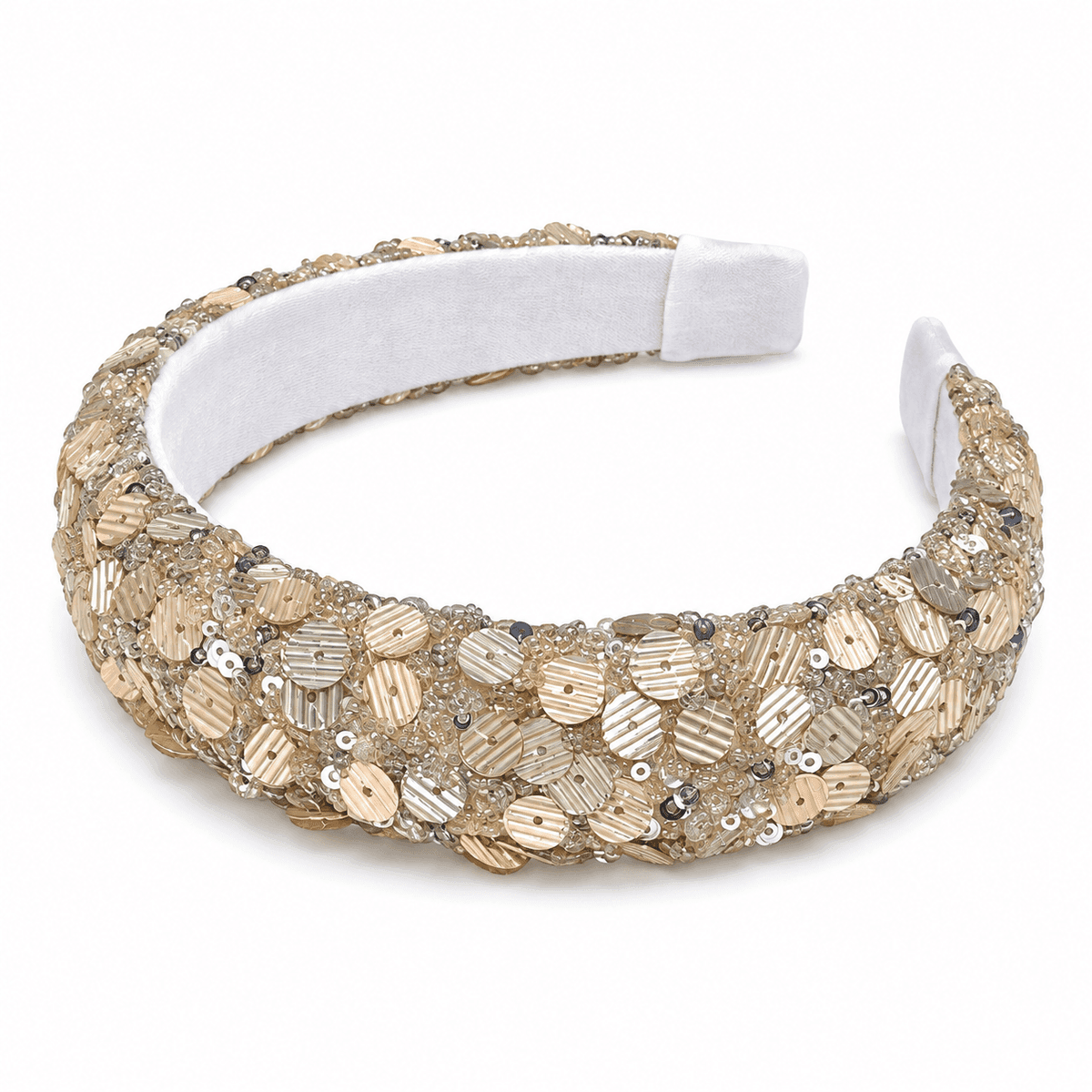Champagne Celeste Sequin Headband