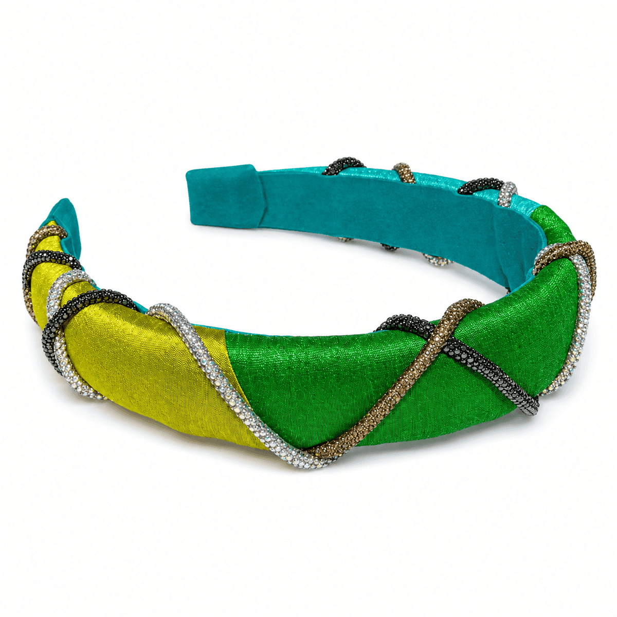 Luxe Keylime Spiral Satin Headband