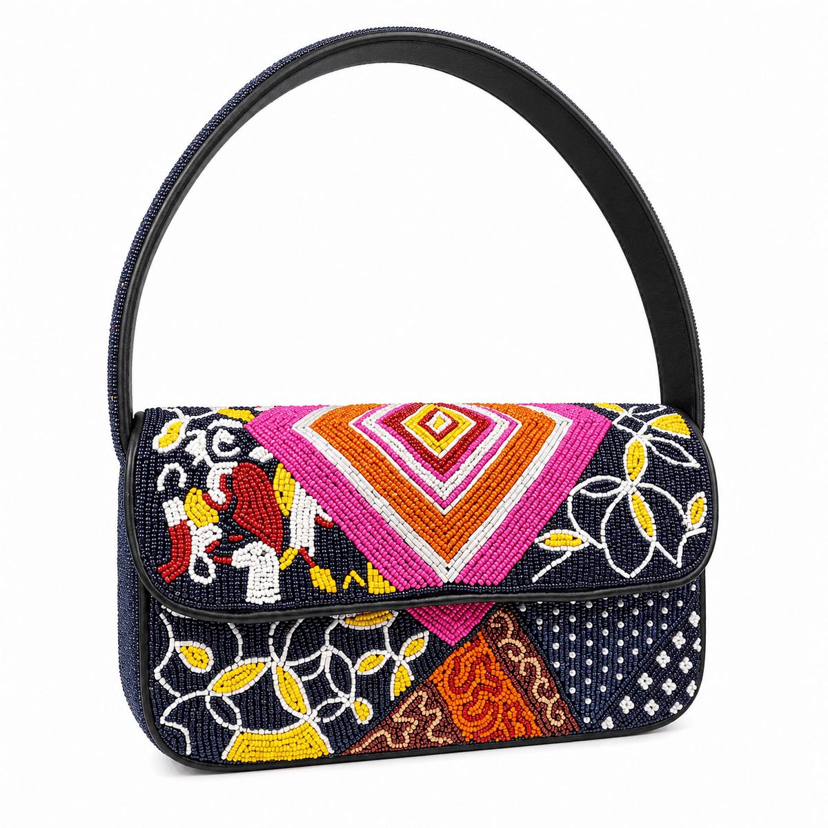 Heritage Mosaic Beaded Handbag