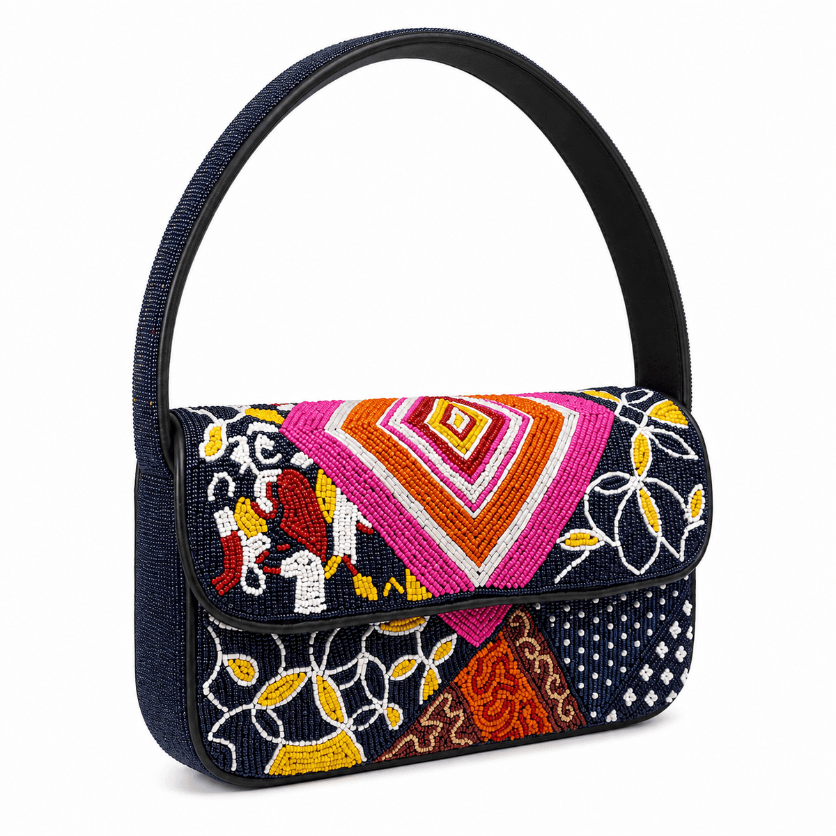 Heritage Mosaic Beaded Handbag